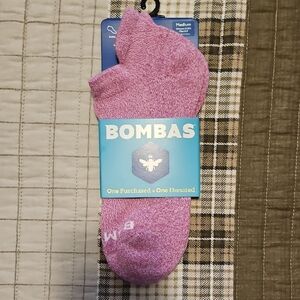 New Bombas Marl Ankle Socks - Beach Plum
